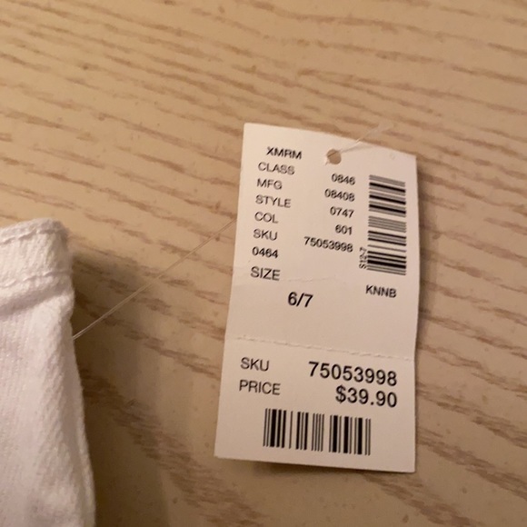 NWT Girls size 6-7 Justice white jean vest - Picture 6 of 6